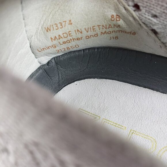 Cole Haan Zerogrand Mary Jane Shoe Womens 8 B Gray Knit Mesh Flex Sneaker Flat - Picture 9 of 12